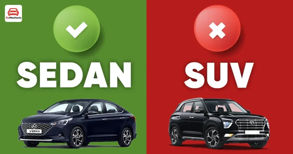 Sedan vs SUV karşılaştırması: Aile için en iyi seçim